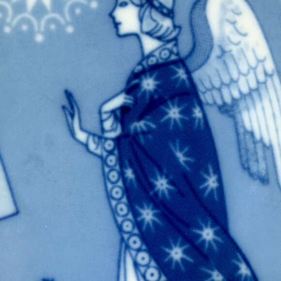 1973 “Julen” Christmas Plate Bebudelsen Promise of the Saviour Angel & Mary - Picture 4 of 8